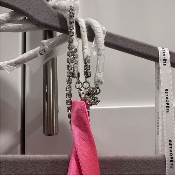 Retrofete Francesca Dress in Hyper Pink 
NWT Size Large Welcome to the party - Picture 9 of 11